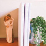 Once Upon Photo Books on Shelf with 2023, 2022, 2021 Next to a Plant