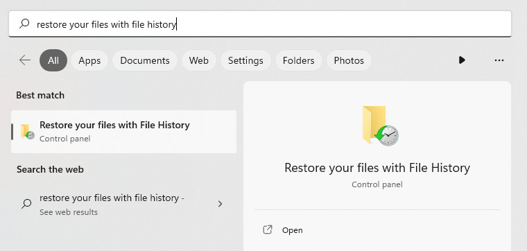 recover facebook photo file history 01