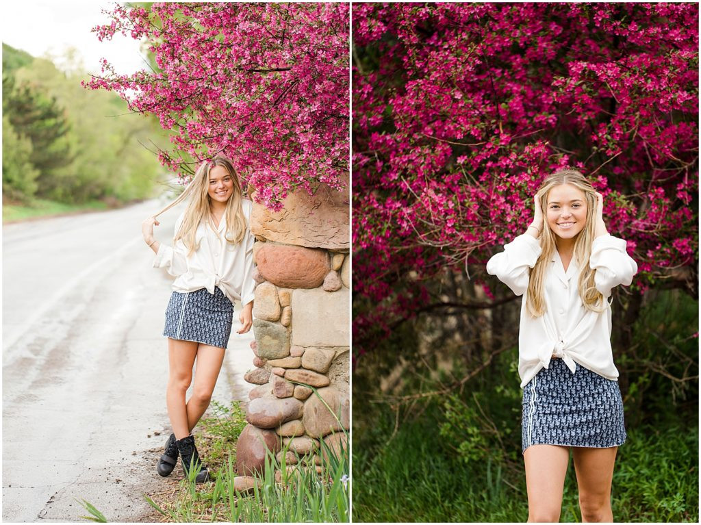 Senior Session: Emigration Canyon in the spring