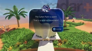Safari Park Entrance showcasing Astro Bot Collectibles
