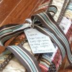 Sewing 9″ squares together for photo quilt