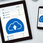 Phone displaying how to use cloud storage for photos