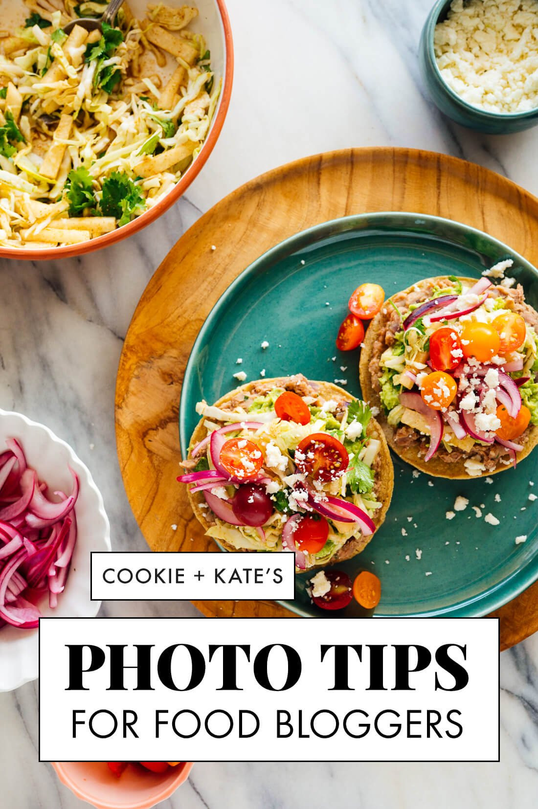Overhead shot of a colorful salad with various vegetables, nuts, and a light dressing, plated on a white plate with a wooden background, showcasing vibrant colors and fresh ingredients for dfphoto.net users seeking food photography inspiration.