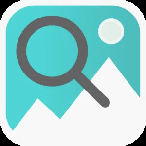Photos Search by Fluntro App Icon, used to promote the app
