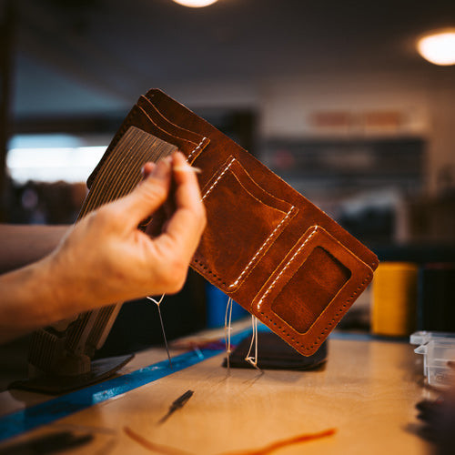 popovleather trifold leather wallet