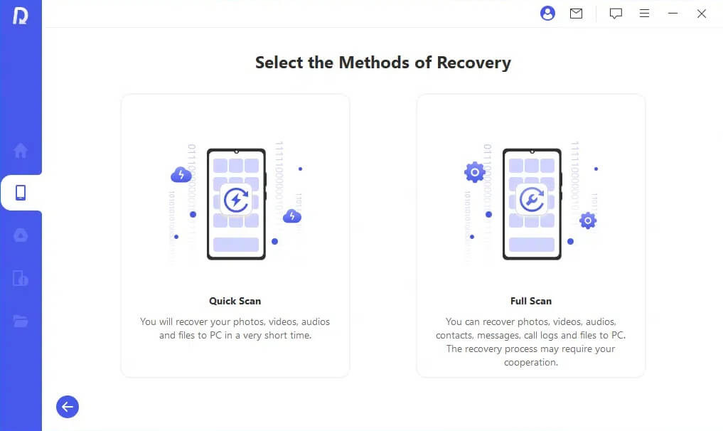 Select Full Scan Option