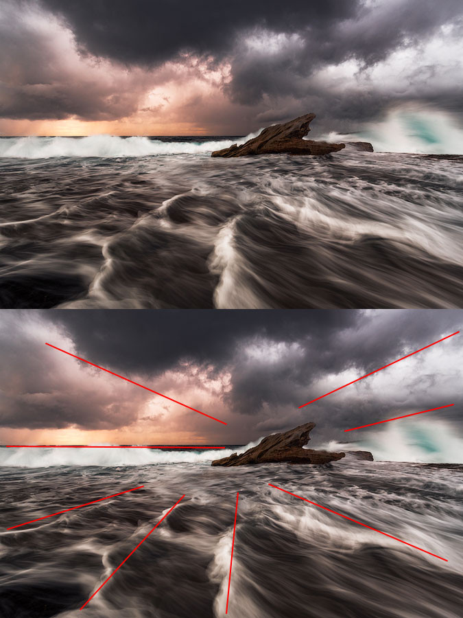 radial composition landscape