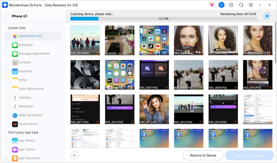 Preview and Recover Data