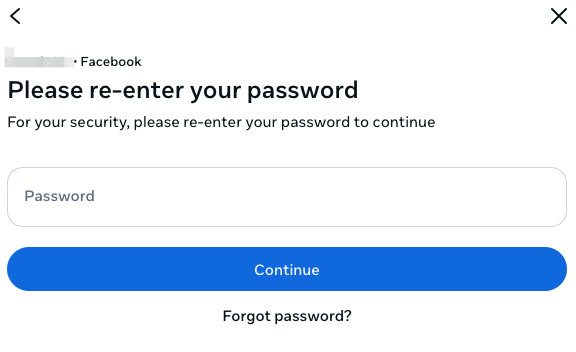Entering the password to proceed with the download