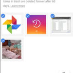 Restore Google Photos on Android with the restore option at the top right of the screen