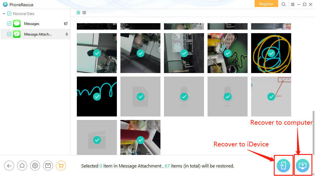 Recover Deleted Pictures from iPhone Text Messages Directly