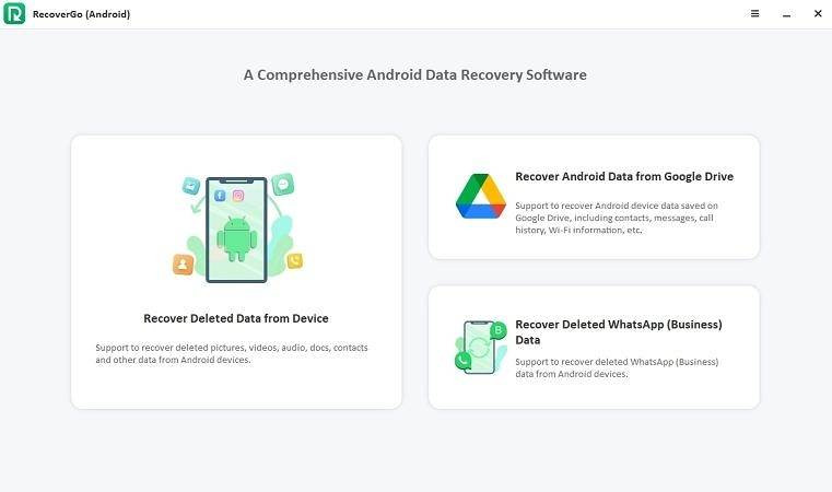RecoverGo Android Interface