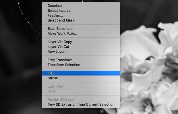 Dialog box in Photoshop showing the Content-Aware Fill option