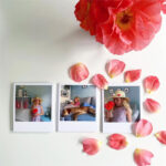 Retro Polaroid style prints for scrapbook