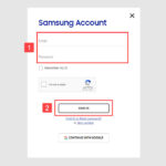 Samsung Cloud Login Filled