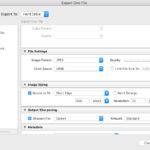 Lightroom Export Settings for Reducing Image Size