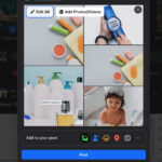 Edit all images on a Facebook post before posting