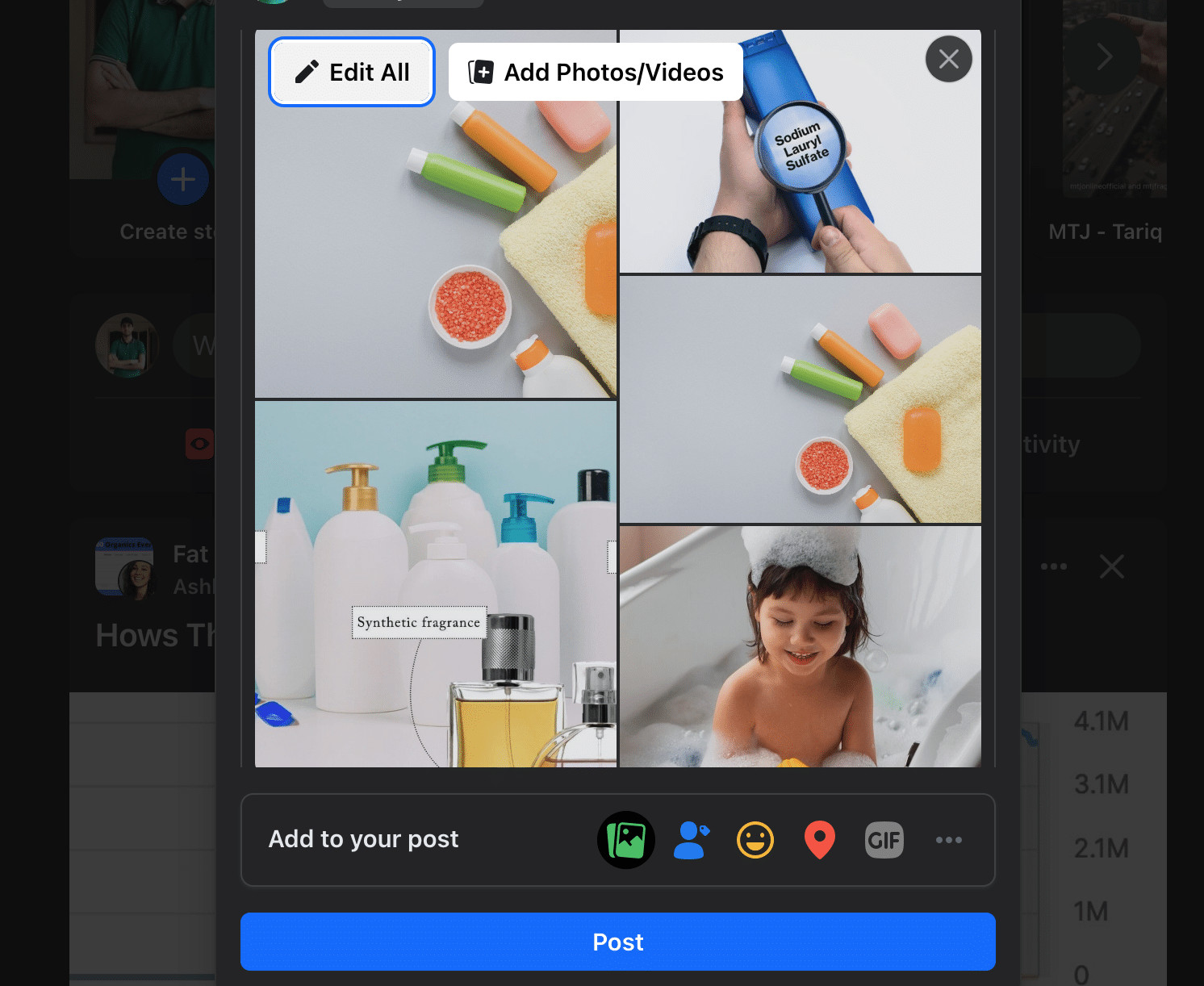 Accessing Facebook to Rearrange Photos