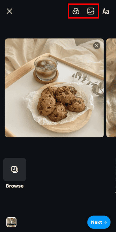 editing images on Instagram while posting