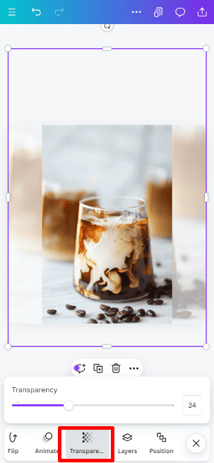 using image to adjust the background of Instagram post