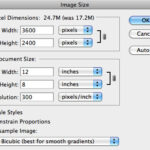 Image Size dialog box in Photoshop