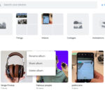 Accessing the albums section on Google Photos website