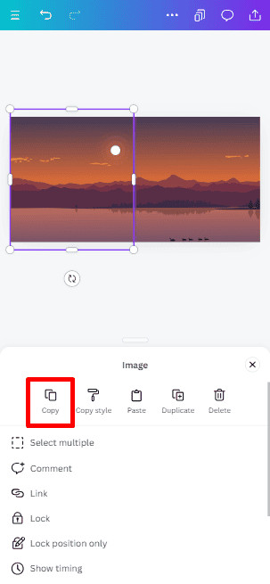 customizing ig post using canva