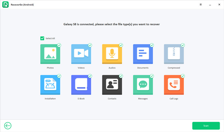 Scan Files RecoverGo Android
