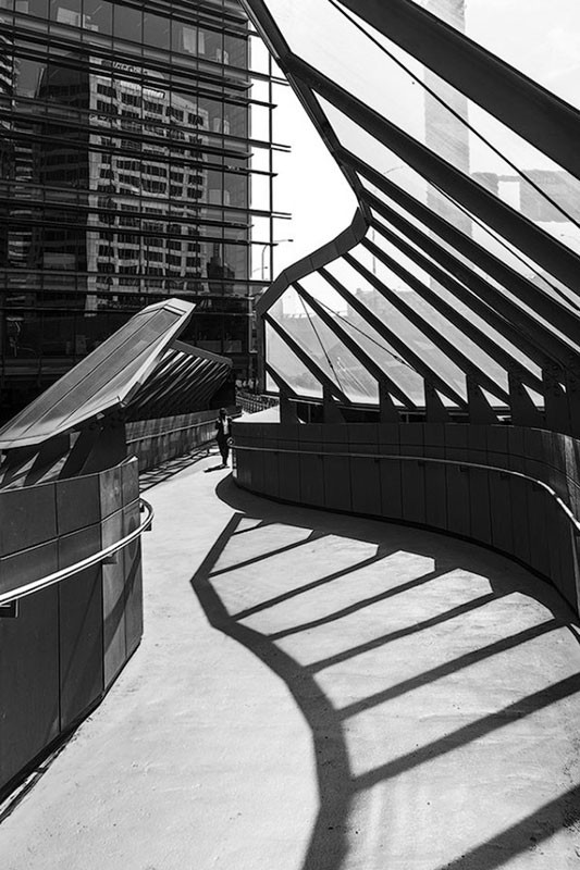 A photo illustrating shadows in composition, showing how shadows can create strong lines and add depth.
