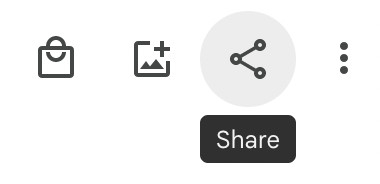 Share a selected album with your other Google Photos account