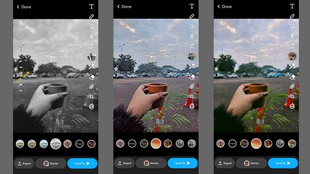 Applying filters