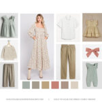 Spring Family Photo Outfits: Light Neutrals and Soft Florals