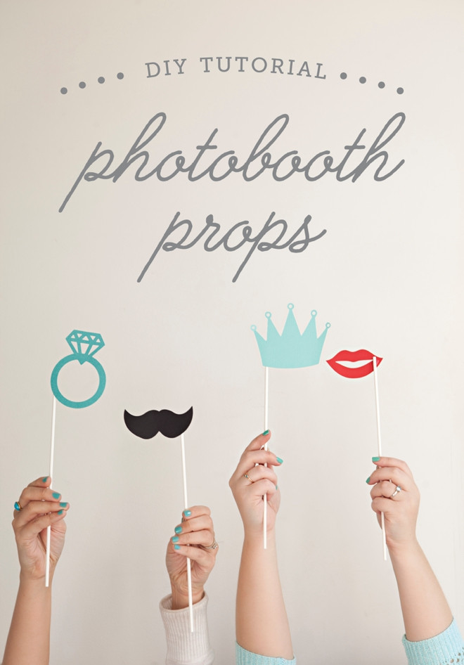 Photo booth props with various designs