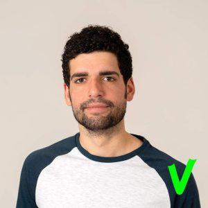 Passport photo correct examples showing a neutral expression, proper lighting, and a white background