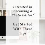 Photo editing software interface