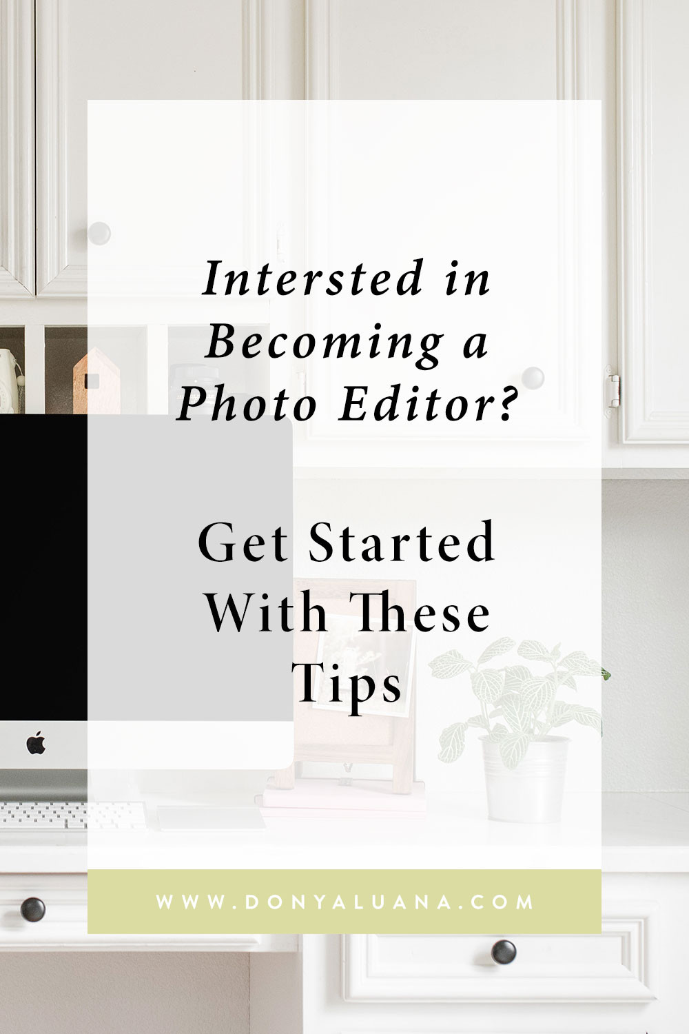Photo editing software interface