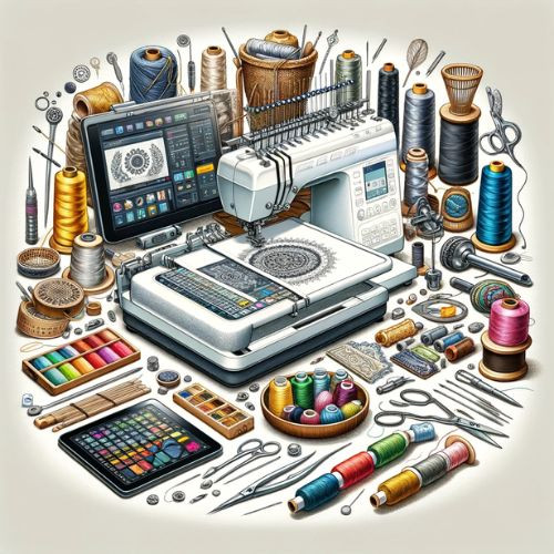 Tools and Materials Needed for Photo Digitization and Embroidery