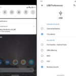 Google Pixel connected to a computer via USB cable for photo transfer, showcasing the file transfer selection screen