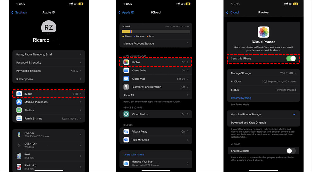 iCloud Photos Sync