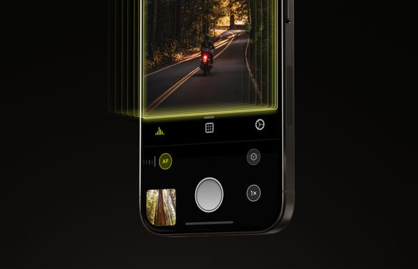 Illustration of ProRAW capture showing speed improvements in iPhone 16 Pro.