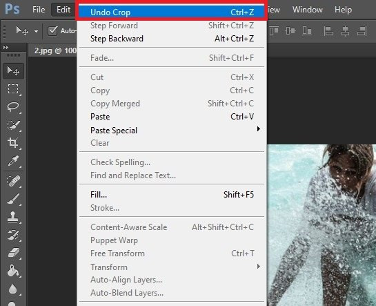 Undo Crop in Photoshop