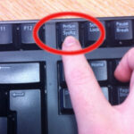 PrtScn button on a keyboard