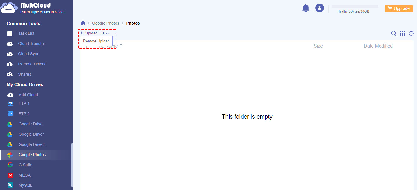 Upload Files to Google Drive