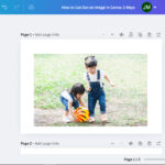 upload the image in the canvas