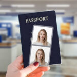 Example of a digital passport photo created with PhotoAiD, showcasing how to easily obtain a compliant digital image for online applications.