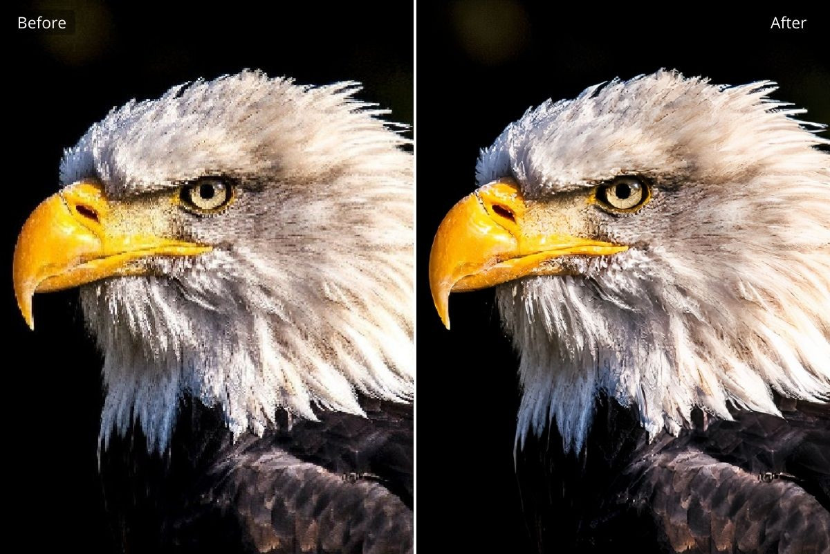 Depixelating a cropped image