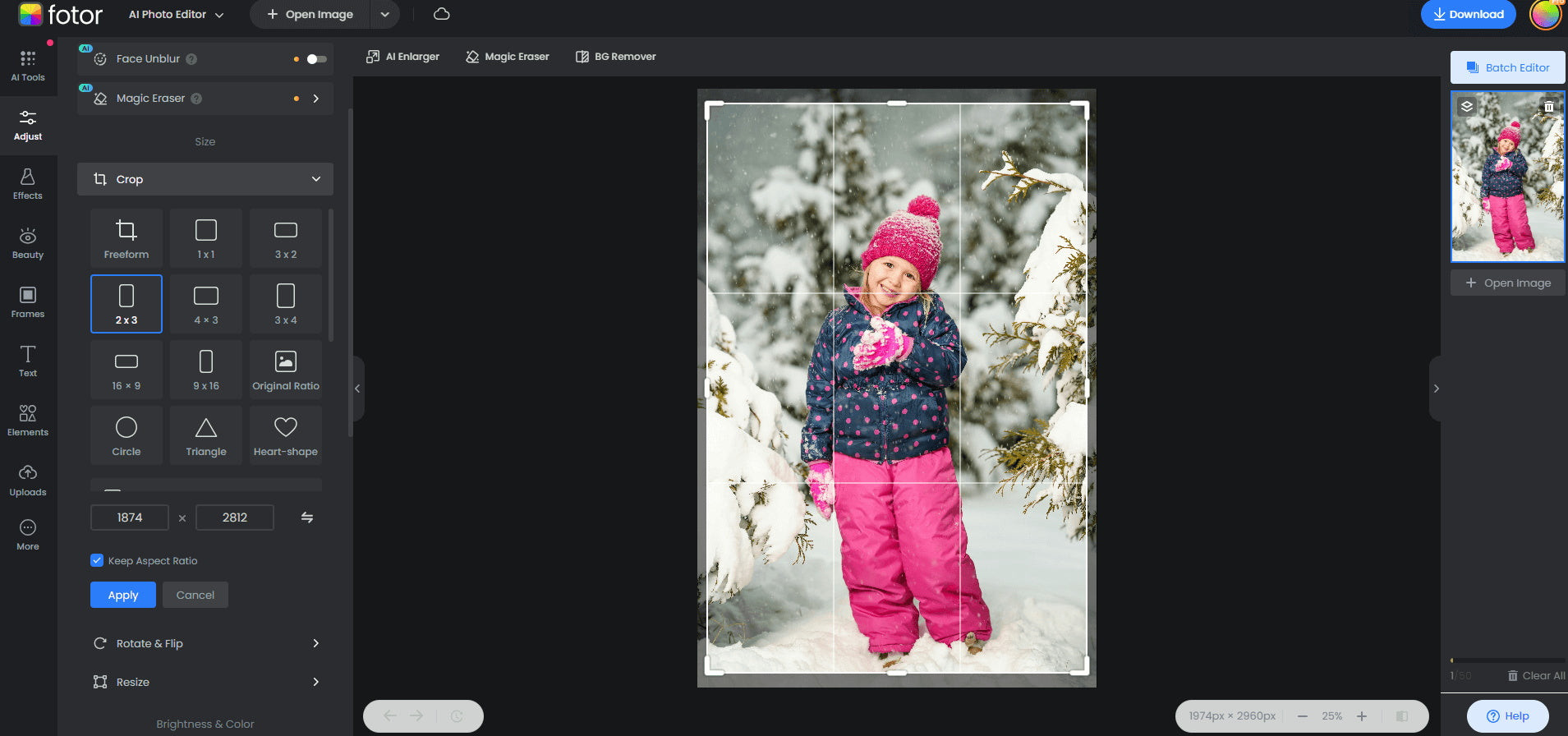 A girl stands in the snow, holding a camera, representing the blend of nature and technology in photography