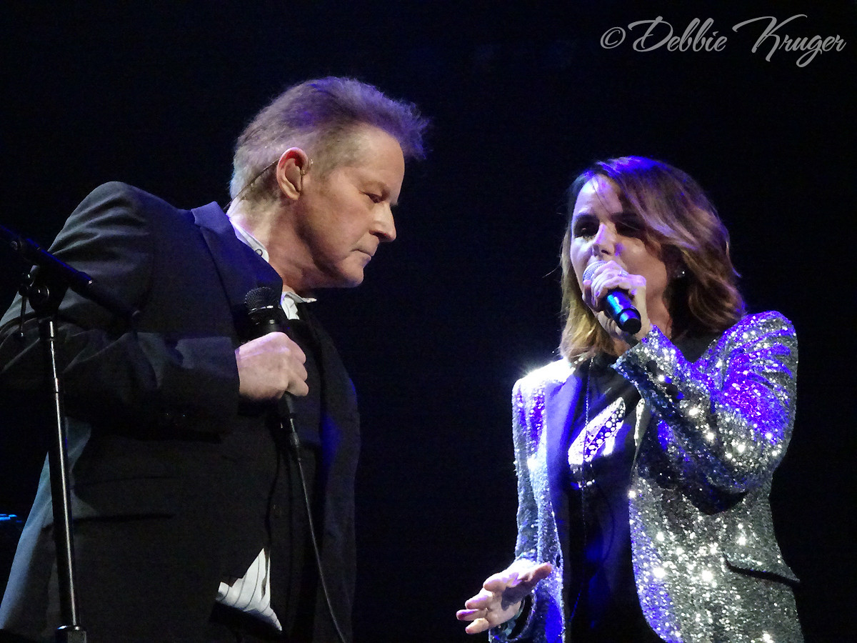 Don Henley and Stevie Nicks Singing a Duet on Stage