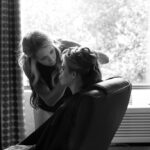 Bride getting ready with soft light